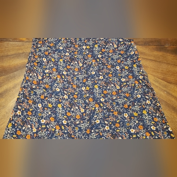 Massini Sleeveless Floral Smocked Shift Dress Navy Blue Size Small - Picture 9 of 16